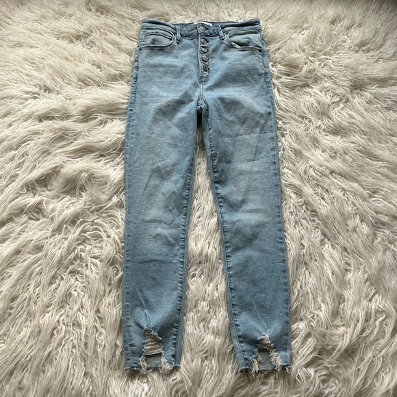 Abercrombie & Fitch Denim - Abercrombie High Rise Super Skinny Ankle Jeans‎